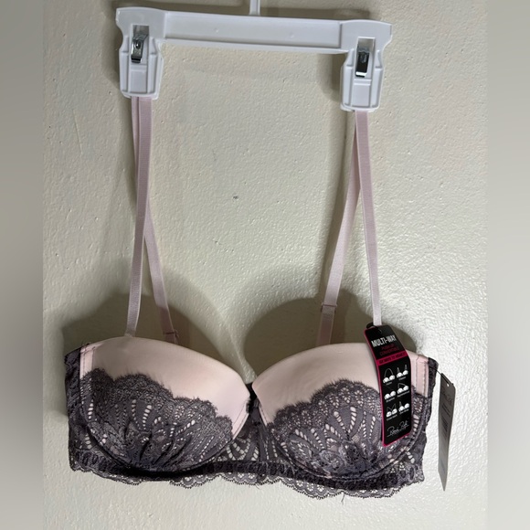 Rene Rofe Pink and Gray Comfort Bra - Picture 1 of 10